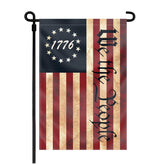 FULAISMGS We The People 1776 double-sided flag for yard display in light winds.