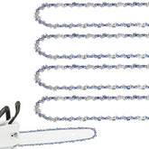 FUNKY WOO 4-pack 12-inch chainsaw chain with 45 drive links ready for fast cuts.
