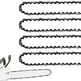 FUNKYWOO four-pack chainsaw chain for a 20-inch bar, providing smooth cutting and durability