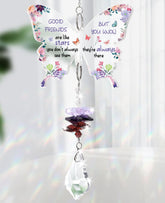 Funnli Best Friend Butterfly Suncatcher creates colorful light reflections for bright inviting windows