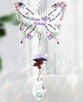 Funnli crystal butterfly suncatcher sparkling in sunlight to brighten a room