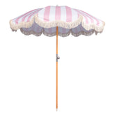 Funsite 6.5ft boho umbrella pink stripe with tilt for all-day shade