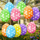 Funtery 12-pack 24inch Easter inflatable eggs for yard display and party decor