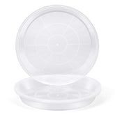 FUOAUYK 3 inch clear plant saucer top view protects surfaces