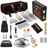 Furnhome 120pcs griddle accessories kit displayed for versatile outdoor grilling