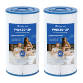 Future Way PWK30 filter close-up highlighting trilobal pleated design for efficient debris capture.