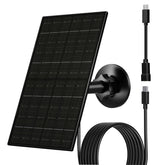 FUTUREZEN 6W solar panel powers an outdoor security camera.