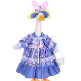 FuWeave 23-inch Easter goose outfit on statue boosts spring curb appeal.