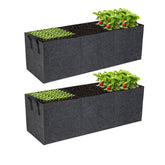 FVOTNW 2-pack 3-grid fabric raised garden bed for versatile planting in any space