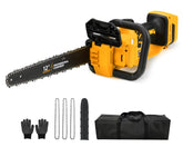 FXAFXA brushless electric chainsaw with a 12-inch bar for fast pruning