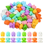 FXMHEHBB elephant figurines in eight colors brighten garden decor.