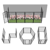 FXW Garden Fence panel assembly shows a sturdy yard boundary for pets