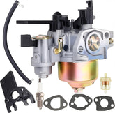 FYSHIQING 212cc carburetor front view for precise fuel metering and quick startups.