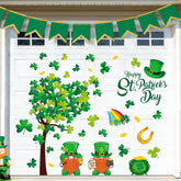 FYSUIMU shamrock tree magnet with gnome for festive garage decor