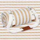 G GOOD GAIN picnic blanket on grass shows spacious 79x79 area for families.