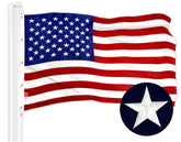 G128 American flag 10x15ft outdoor display with bold colors