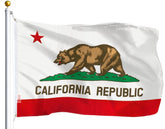G128 California flag 3x5 LiteWeave front view for outdoor display