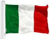 G128 Italy flag 3x5ft dye-sublimated for outdoor use with vibrant, fade-resistant colors.