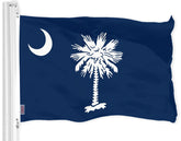 G128 South Carolina flag 3x5 ft with vibrant colors for durable outdoor display.