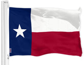 G128 Texas flag 3x5 outdoor displays vibrant colors on your flagpole.
