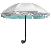 G4Free UPF 50+ stroller umbrella clamp shading a child outdoors.