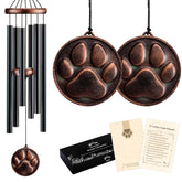 Gabzart dog memorial wind chime with embossed paw pendant creates a touching keepsake for memory and comfort.