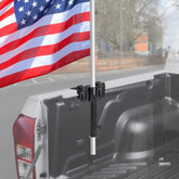 GADFISH no-drilling side flag pole mount secures up to 1.5-inch poles.