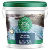 Gaia Green Glacial Rock Dust bag with 2 kg for mineral replenishment in soil.