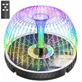 GAIZERL remote control solar fountain in use, highlighting convenient remote operation.