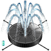 GAIZERL solar fountain with three-height spray for customizable garden displays