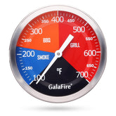 GALAFIRE large dial BBQ thermometer improves readability from across the grill.