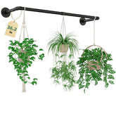 Galood plant hanger with black metal rod for indoor display