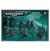 Games Workshop Dark Eldar Hellions assembled miniatures for tabletop battles