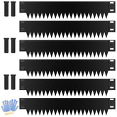 Ganeekiron metal landscape edging 6-pack with 40in strips and clips for borders.
