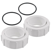 GAQUECY PKG188 2-inch half union adapter front view for durable pool heater connections