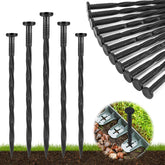 Garaook landscape stakes ground-penetration showing quick soil entry for strong edging.