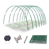 Garavigo Garden Hoops Kit: 40 fiberglass rods form a sturdy tunnel for protected crops.