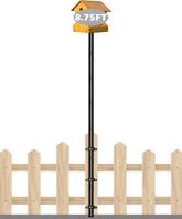 Garbuildman 105-inch bird feeder pole with top-mount for stable deck mounting
