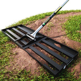 GARDEASE lawn leveling rake with a 30in x 10in ground plate for smooth lawns