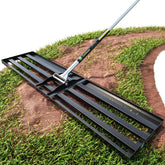 Gardease lawn leveling rake ground plate enables wide-area leveling for even lawns.