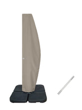 Garden Balsam patio umbrella cover for 10-11ft offset umbrellas protects from rain and sun.