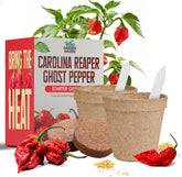 Garden Haven Carolina Reaper Ghost Grow Kit front view showing seeds for an easy start
