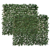 Garden Land expandable privacy screen with ivy leaves on balcony for privacy and airflow.