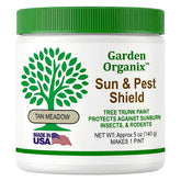 Garden Organix Sun and Pest Shield bottle for ready tree protection and easy application.