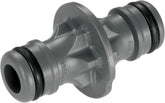 Gardena extension joint securely connects two hoses to extend reach