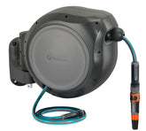 Gardena retractable hose reel 50 ft wall mount for easy watering and tidy storage