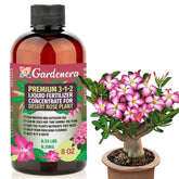 Gardenera Desert Rose 3-1-2 concentrate bottle for balanced indoor feeding