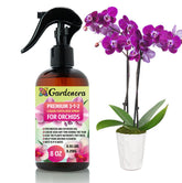 Gardenera orchid spray mist on leaves promoting healthy growth and vibrant blooms.