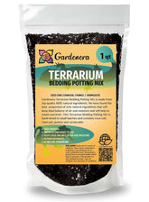 Gardenera Terrarium Bedding blend texture promotes balanced air and moisture for healthy terrariums.