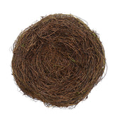 Gardeningwill 8-inch natural rattan bird nest close-up for rustic spring decor